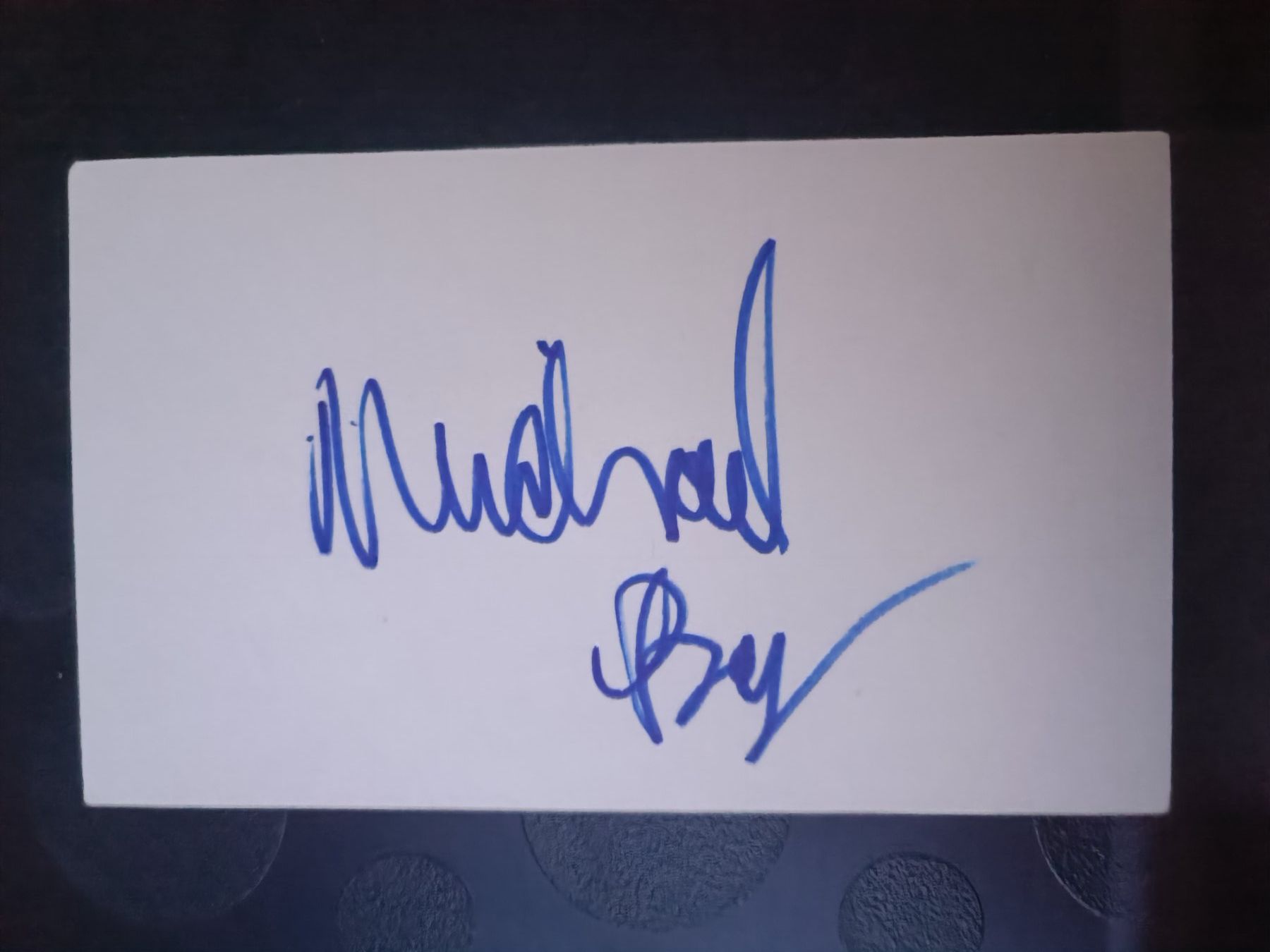 Autogramme: Michael Bay - US Regisseur - handsigniert 2001 – Gebraucht aus Menziken von Artographs