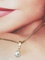 Perlen Schmuckset, 18 Karat Gold