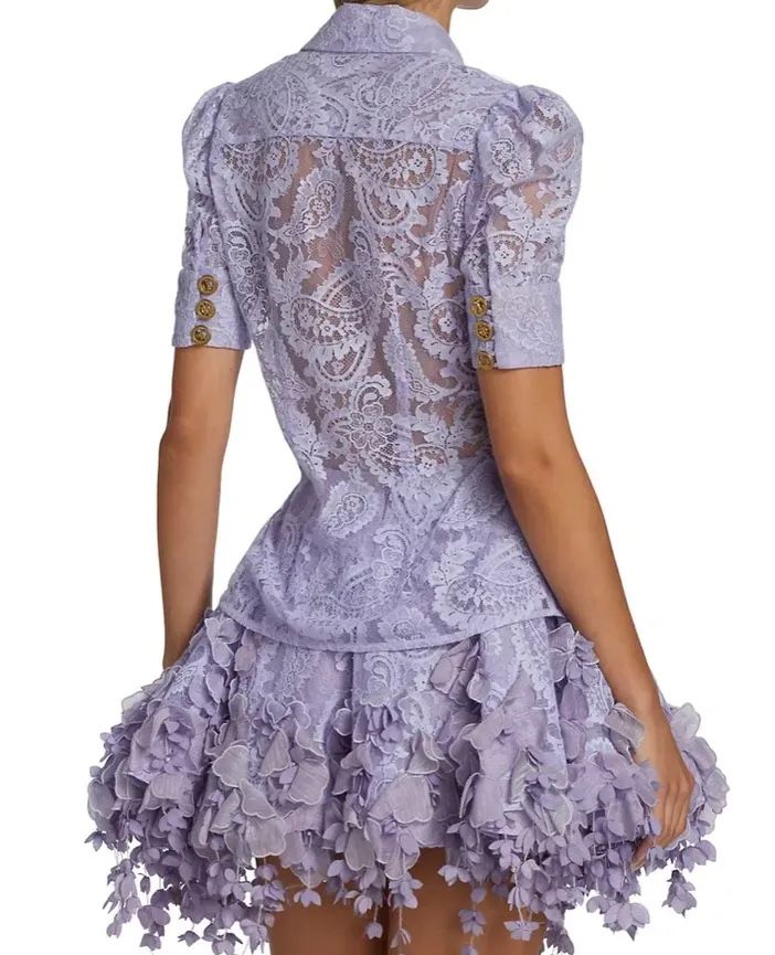 Zimmermann Camicette: Zimmermann Lilac Lace Blouse – Usato da St.Josefen venduto da lop_lh8d 6