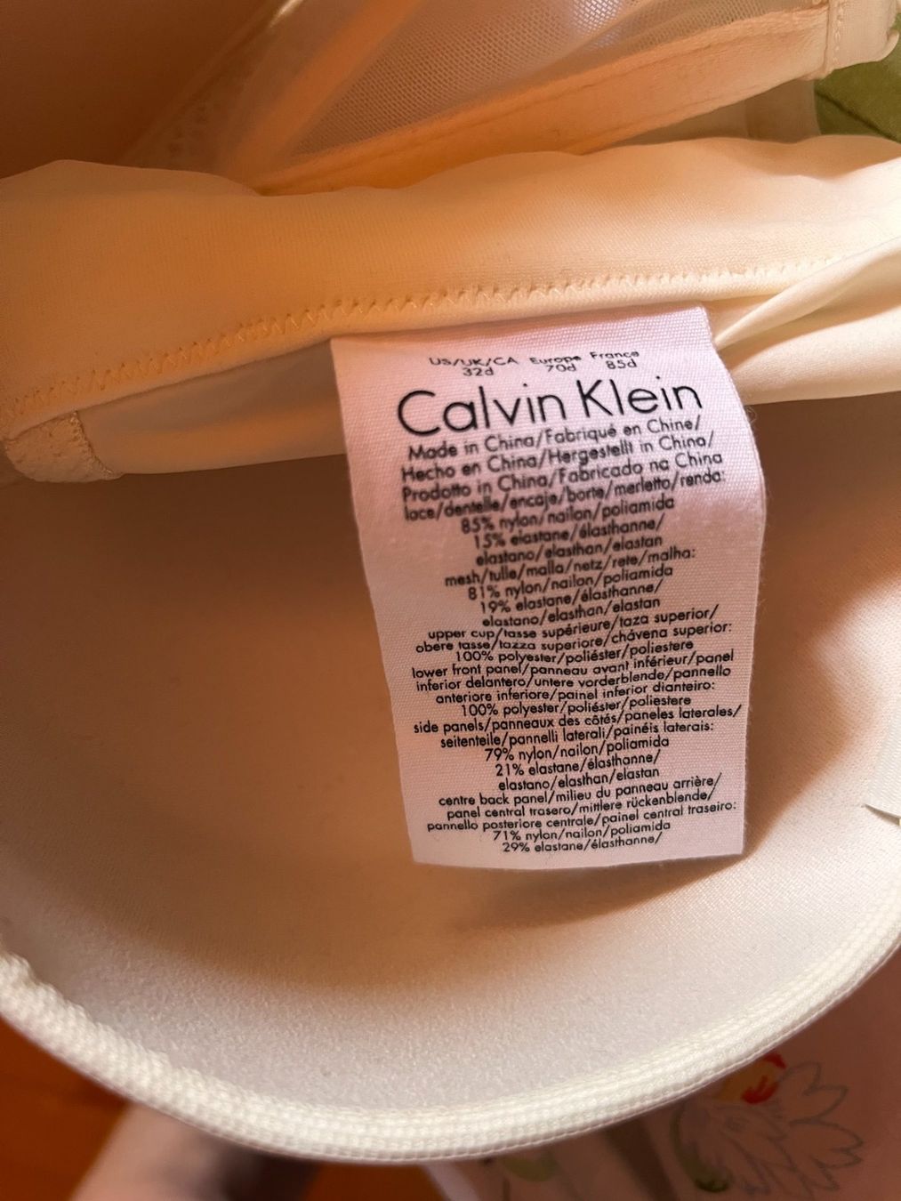 Calvin Klein Altra biancheria intima: Soutien gorge bustier Calvin Klein – Usato da Pully venduto da Artemisya 2