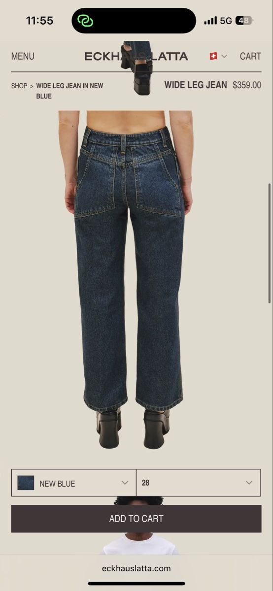 Jeans: ECKHAUS LATTA jeans – Nuovo e nell'imballaggio originale da Zürich venduto da Hanna-Hadorn 2