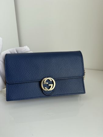 Gucci GG Interlocking Wallet On Chain 