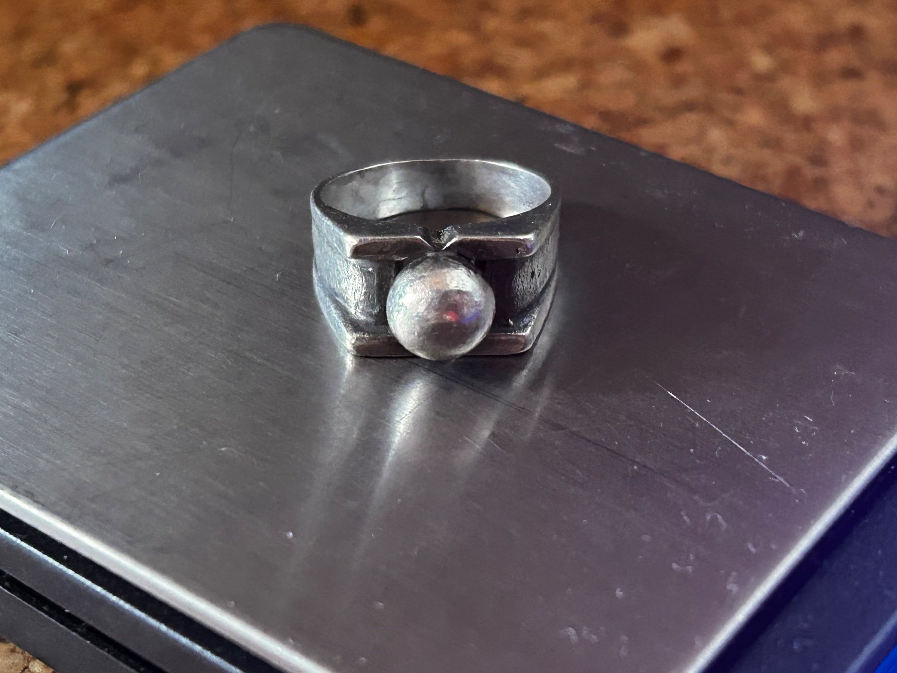 Ringe: Silberring Kugelring Abstrakt (Gr. 52) – Gebraucht aus Laufen von Bellavitaboom 7