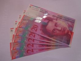 Billet Banque Suisse 5 x 20 Fr. 1995 ((No suivi)) Bankfrisch