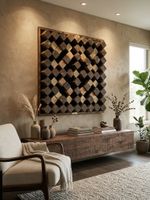 Interaktives 3D-Holzkunstwerk – Dein Design, jeden Tag neu!