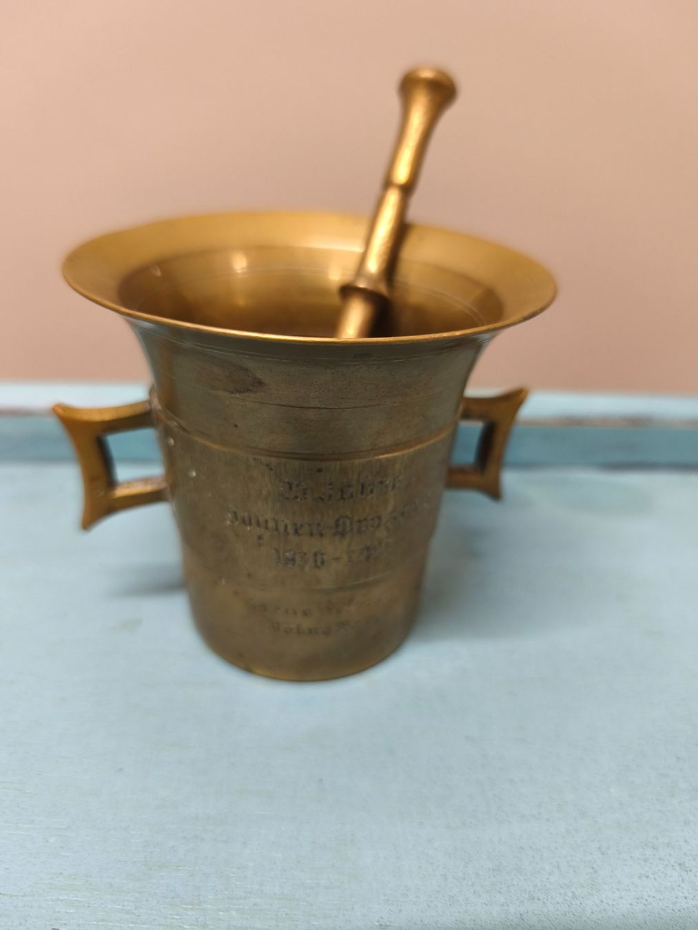 Sonstiges für das Kochen & Backen: Antiker Apotheken Mörser Messing – Gebraucht aus Zürich von Jul69 2