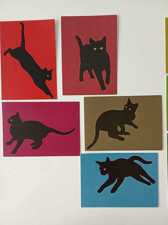 Cartoline postali: 8 Postkarten mit Katzen-Motiven – Nuovo (secondo la descrizione) da Rothrist venduto da derailed1987 1