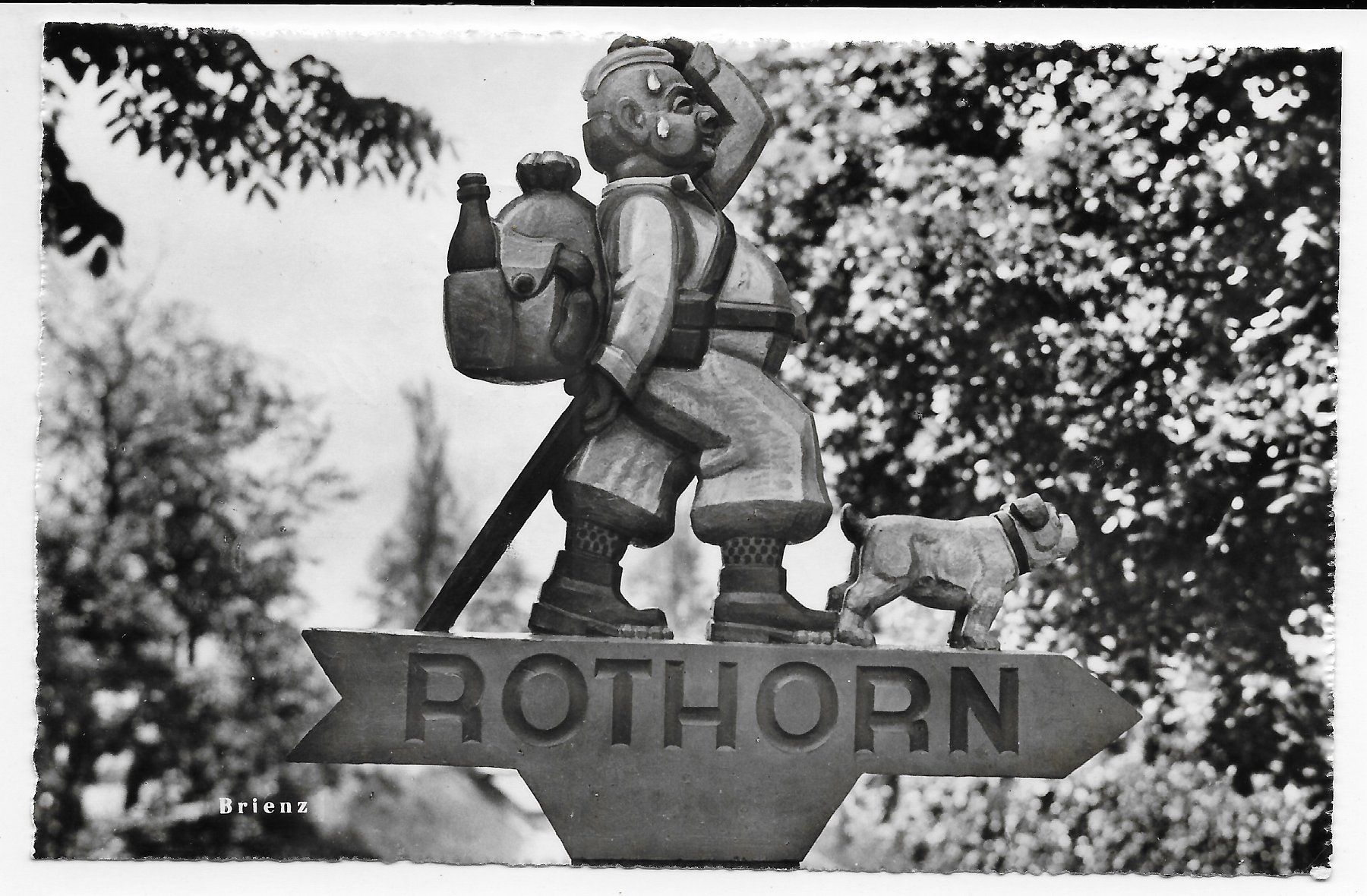 Cartoline postali: Wegweiser Brienz Rothorn – Usato da Hefenhofen venduto da Richsalz