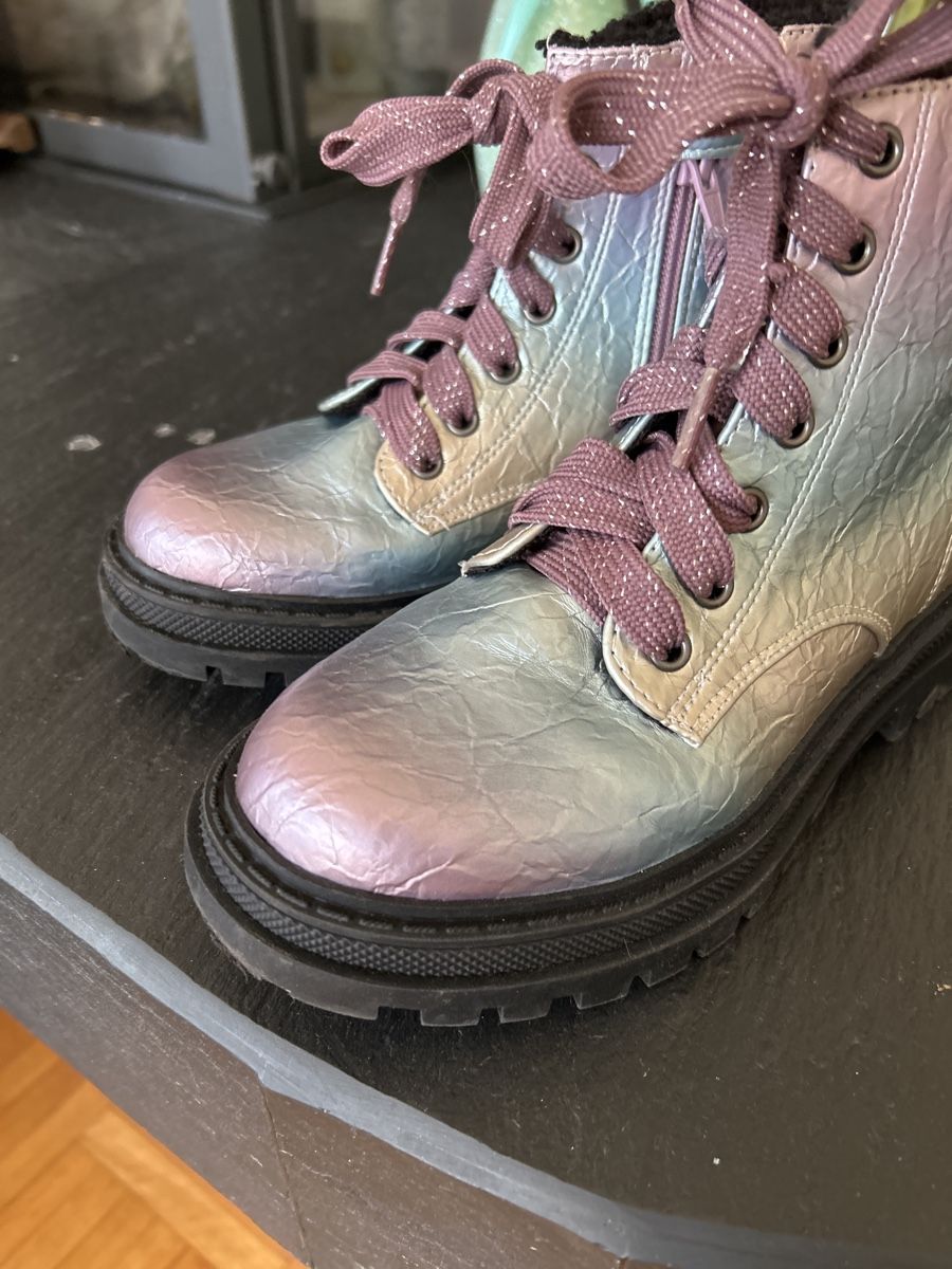 Next Scarpe per ragazze: Mädchenschuhe Glitzer Regenbogen Stiefeletten – Usato da Siebnen venduto da schnell05 1