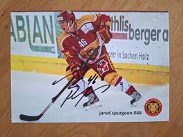 Jared Spurgeon NHL Lockout Spieler SCL Tigers Autogramm
