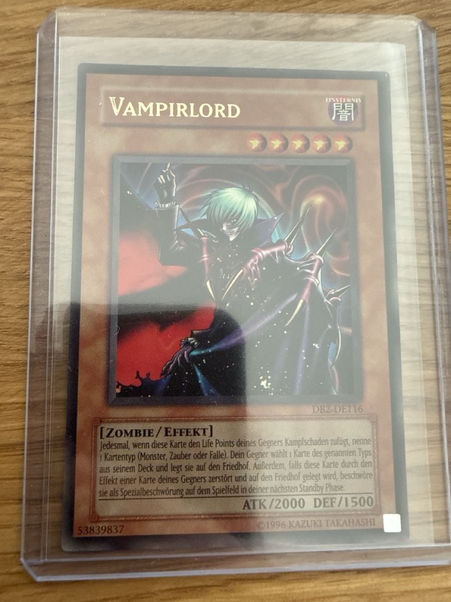Yugioh Carte collezionabili: Vampirlord DB2-DE116 – Usato da Amriswil venduto da sim_nlb6