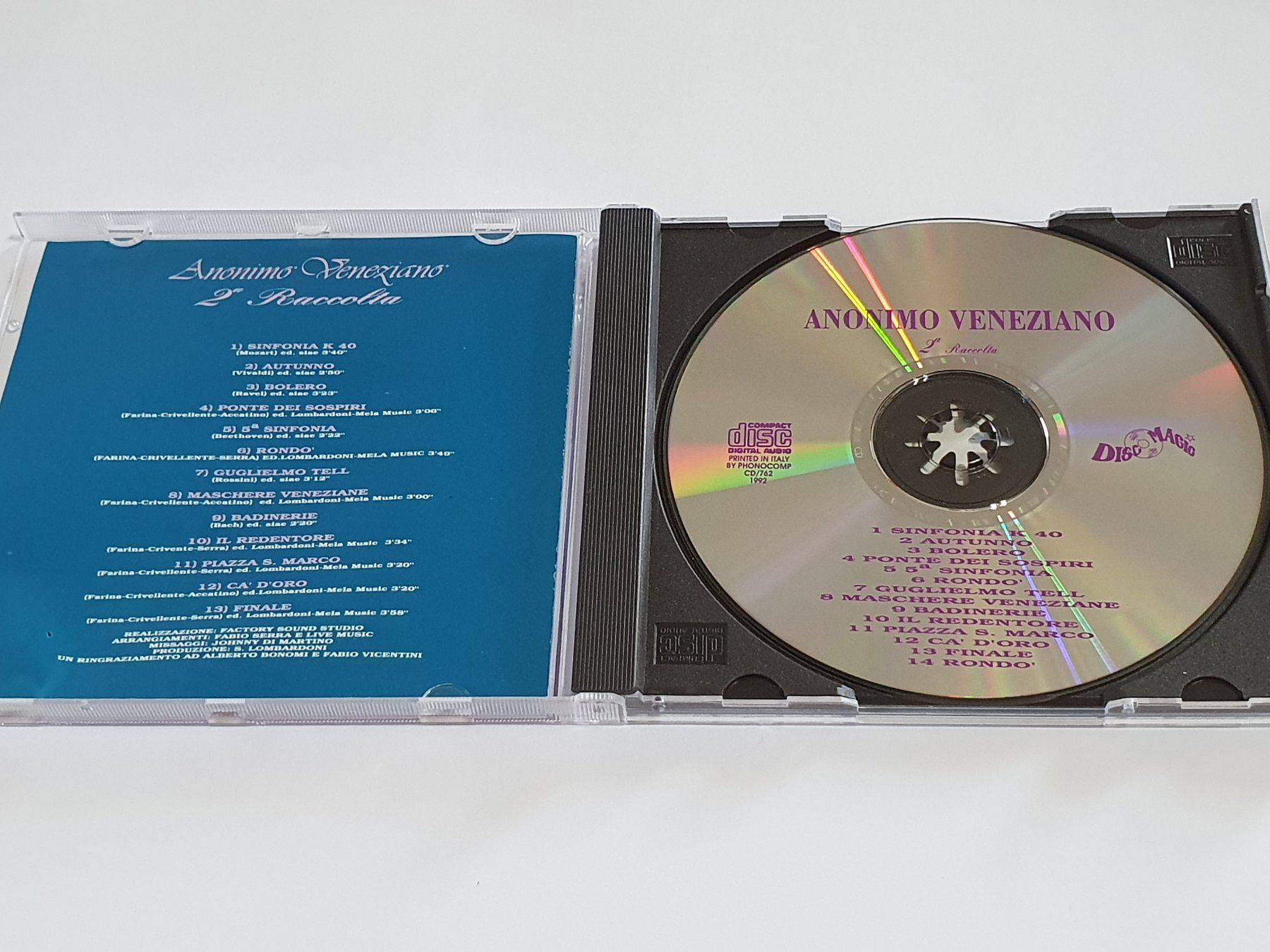 CD: Anonimo Veneziano - 2a Raccolta | CD – Usato da Dietlikon venduto da Skylab007 2