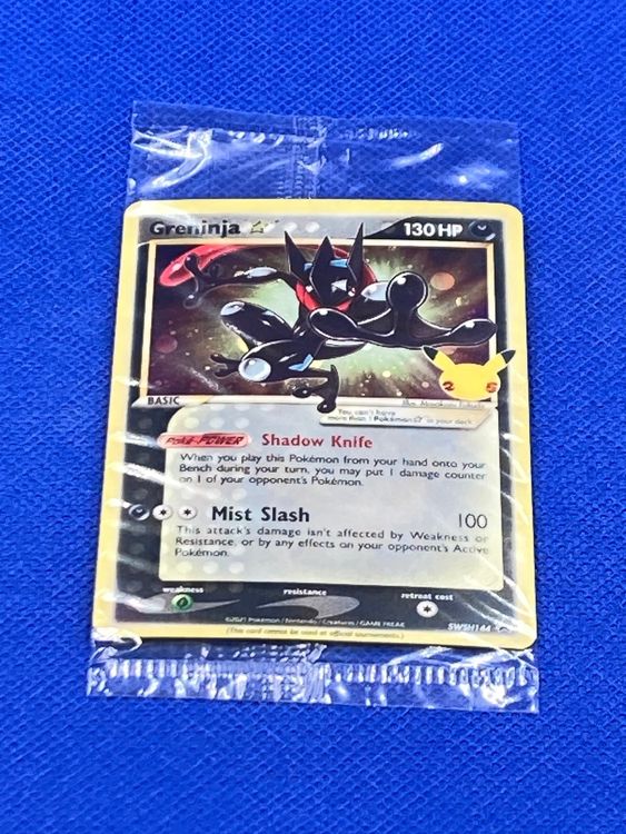 Pokemon TCG Greninja Gold Star Celebrations Promo SWSH144 — Near