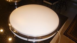ALS DECKENLEUCHTE CHROM/WEISS LED 8x2W WARMWEISS Ø CA40CM