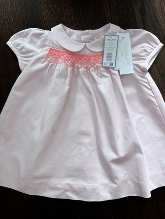 Jacadi Paris Kleid Rosa mit Handstickerei – Grösse 74 (12M)