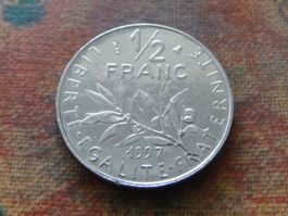 FRANCE  1/2 Franc  1997  (Z)