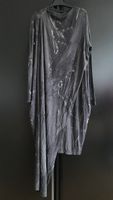 Robe OZAI N KU, taille S, viscose, grise anthracite