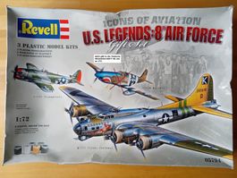Revell U.S.Legends:8The Airforce B17G P47 Thunderbolt ME 262