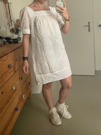 Summer Kleid mit bestickten Einsätzen MANOUKIAN Gr. S | Robe