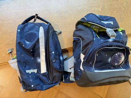 Ergobag Schulrucksack Set Galaxie, gebraucht