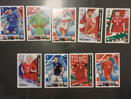 Topps EM 2020 - Fussball Kärtchen - 9 Stück - Top Zusand