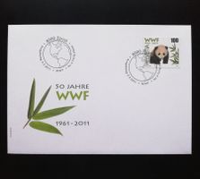 Schweiz FDC Sondermarke 50 Jahre WWF, 2011