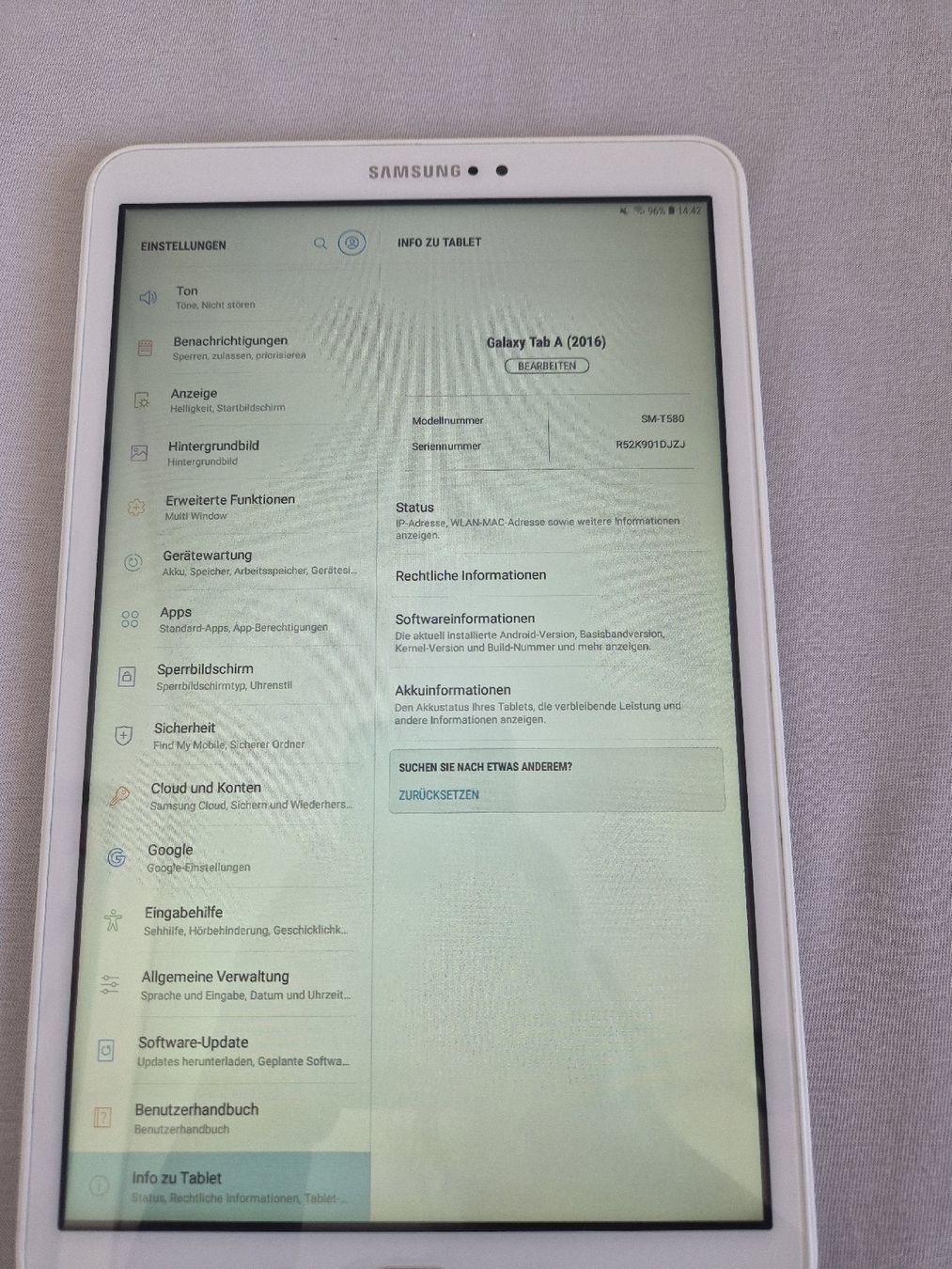 Samsung Tablet PC: Samsung Galaxy Tab A6 – Usato da Hörhausen venduto da Nuage81 1