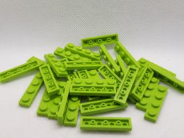 Lego 30 Stk. Plate 1x4 (hellgrün)