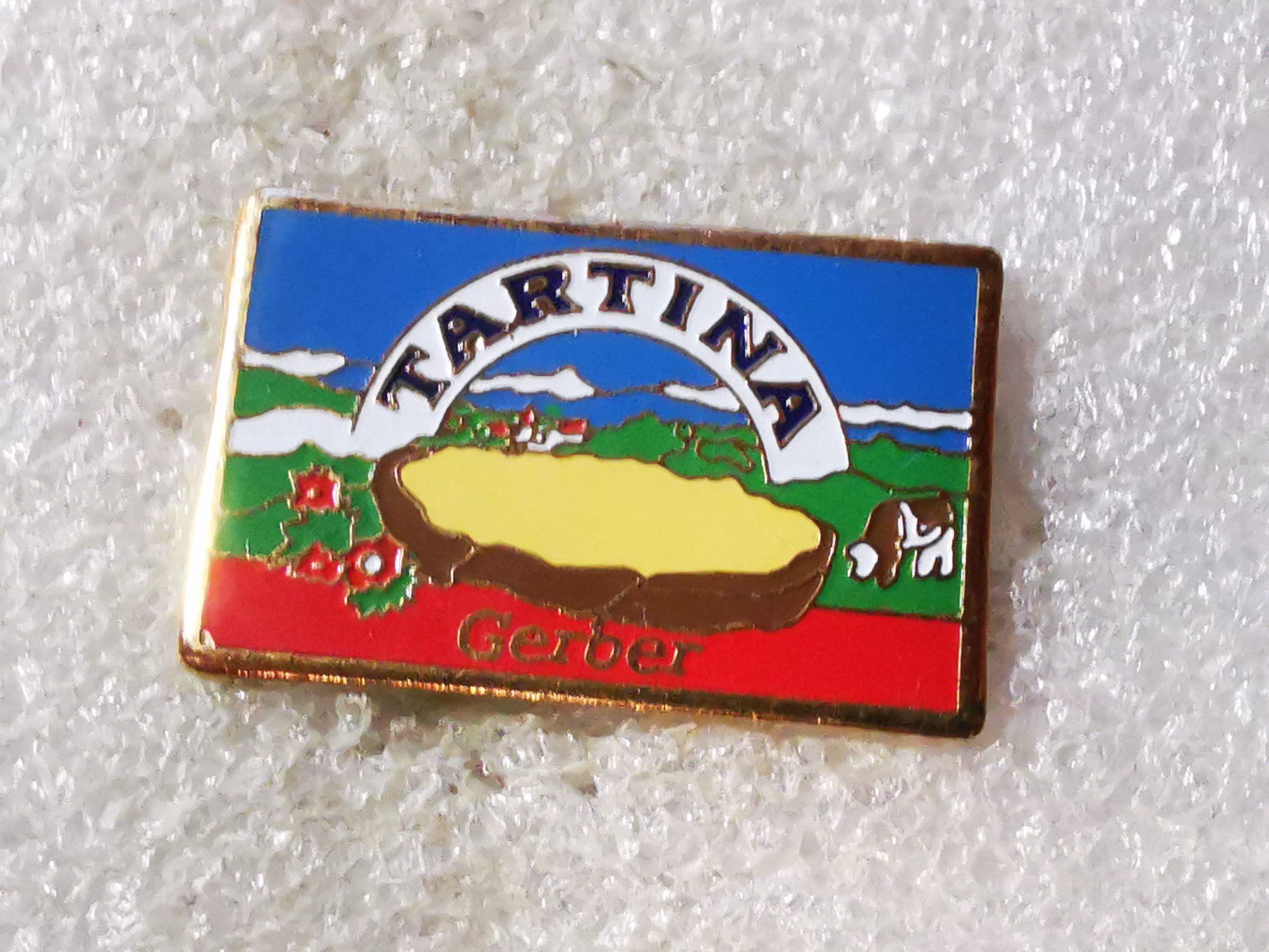 Placchette & Badge: Ansteckpin 94: Gerber Tartina – Usato da Oppligen venduto da Pin-Fall-Shop