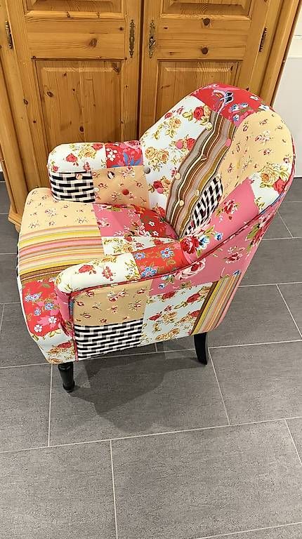 Fauteuils: Sessel Stuhl Beliani Patchwork  – D'occasion à Inwil par Rknuddel 1