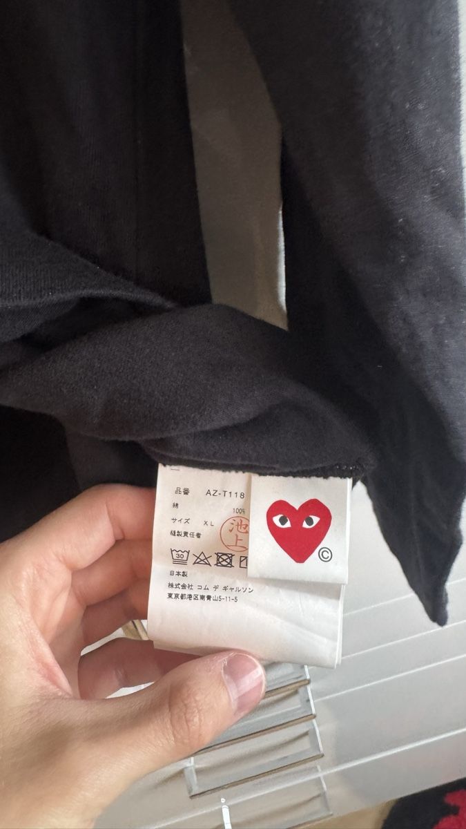 Comme Des Garcons T-shirt: Comme des Garçons PLAY Long Sleeve XL – Usato da Brugg AG venduto da GiovanniVercetti 4