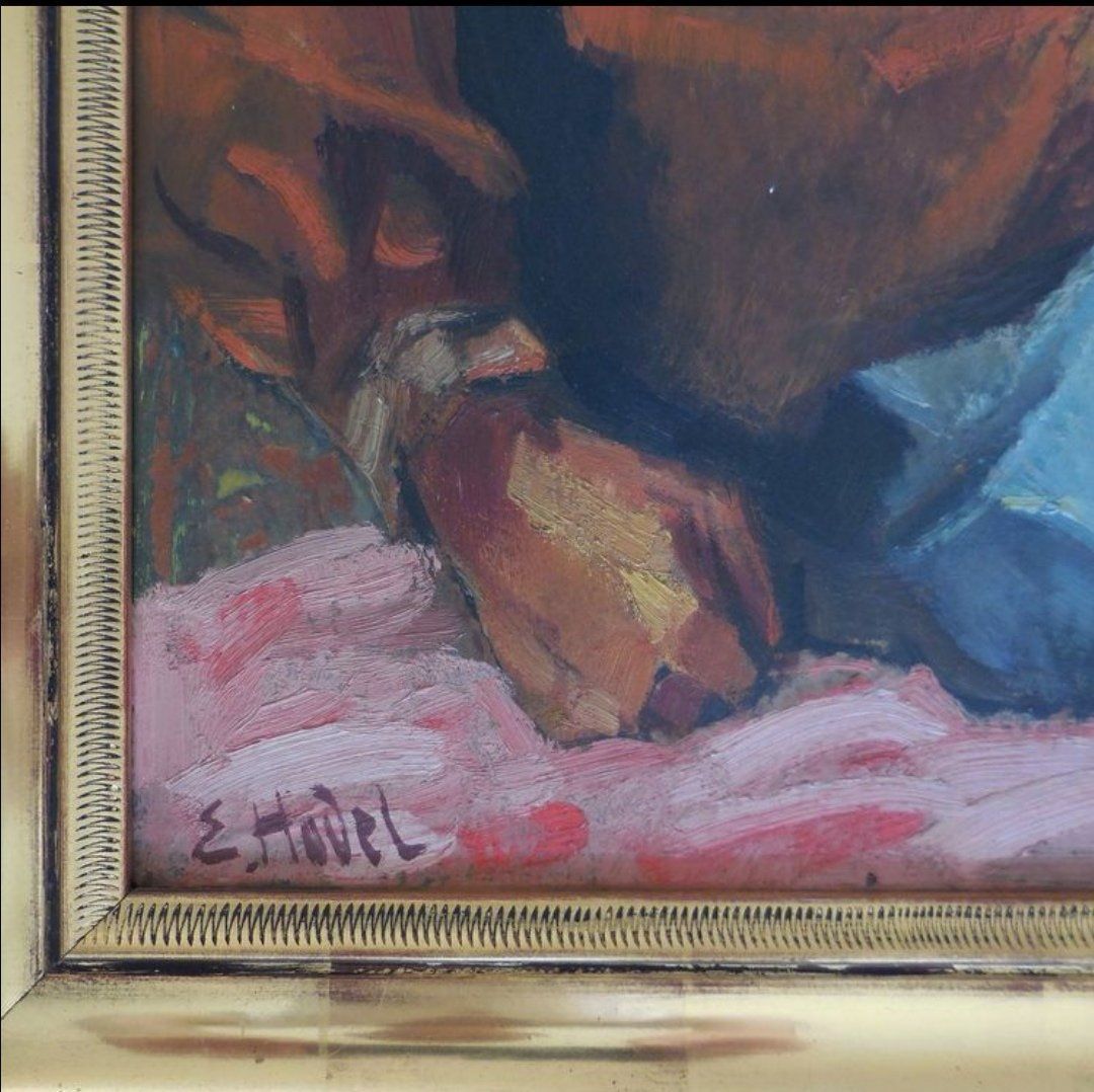 Tele & Cornici: Huile originale du peintre Ernest Hodel – Usato da Conthey venduto da Cathlouz 1
