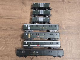 Lima H0 SBB PTT Gepäck/Postwagen Set 6-teilig