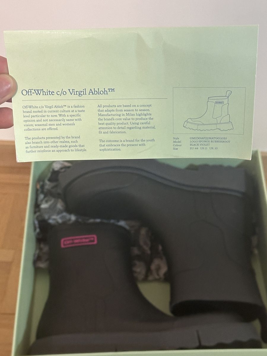 Scarpe da uomo: Off-White Sponge Rubber Boots – Usato da Genève venduto da Regalfinds 4