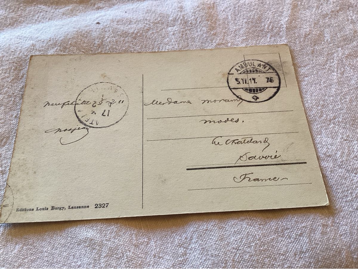 Cartoline postali: Neuchatel la gare 1911 – Usato da Luc (Ayent) venduto da Rebouille 1