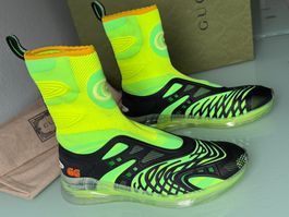 GUCCI GG Ultrapace R Two Colors 3d Neon High Sneakers 41 NEU