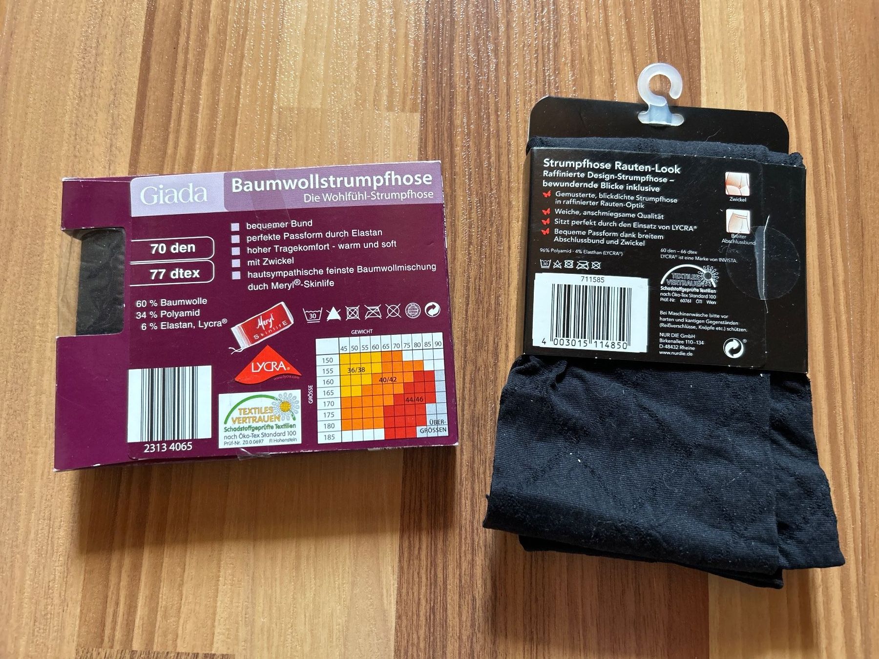 Strümpfe & Strumpfhosen: 2 Damen - Strumpfhose Grösse 38 / 40 – Neu und originalverpackt aus Villnachern von RicardoMary 1