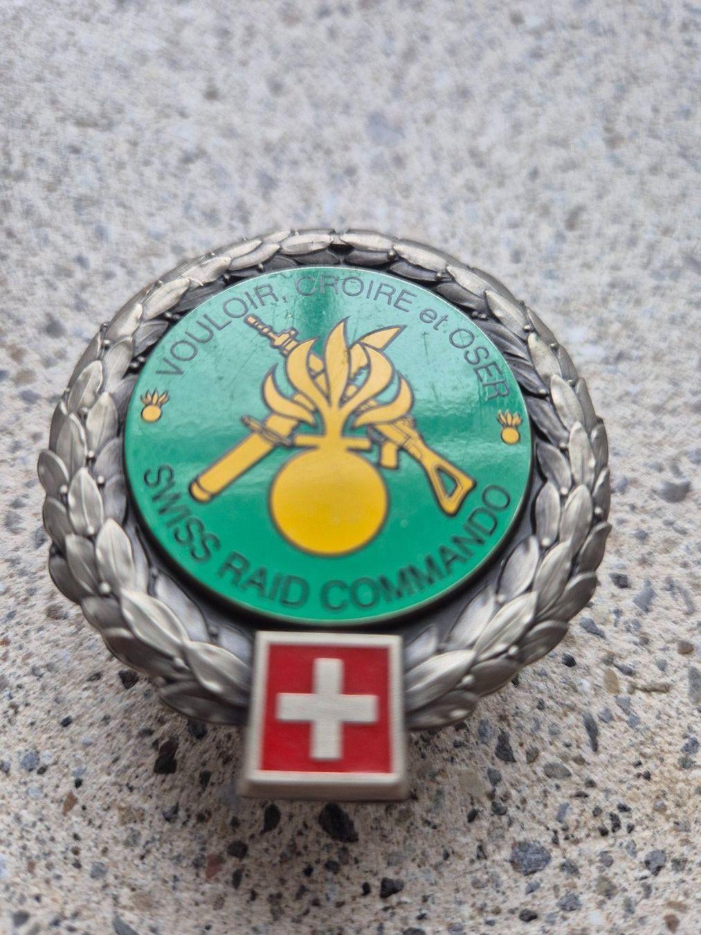 Schweizer Armee Placchette & Badge: *** Beretemblem Swiss Raid Commando RARE ***  – Nuovo (secondo la descrizione) da Riedholz venduto da fr_sIruP 1