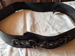 Ceinture IKKS en cuir, dos élastique