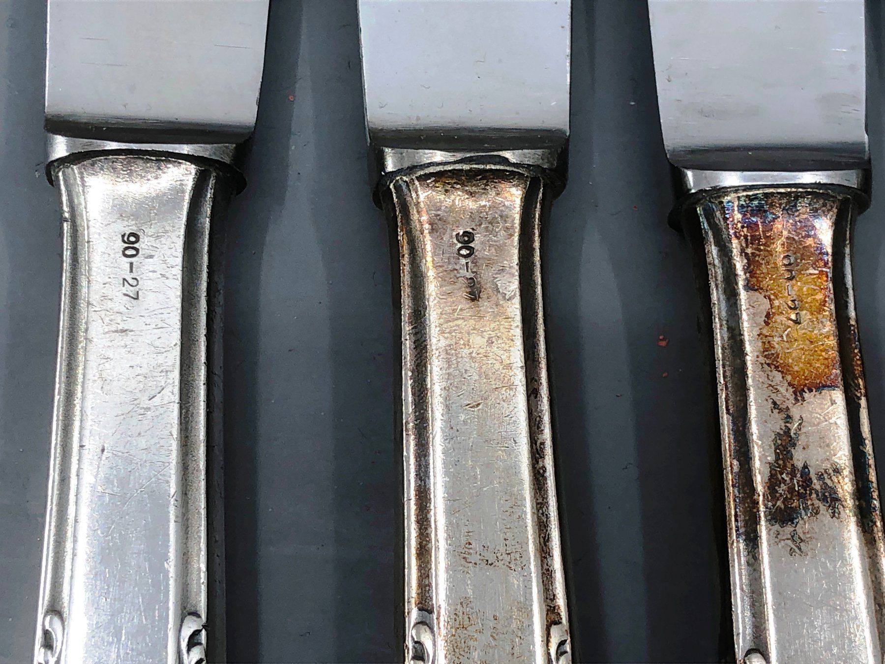 Posate: 6 Tafelmesser versilbert – Usato da Basel venduto da Tiabeanie 8