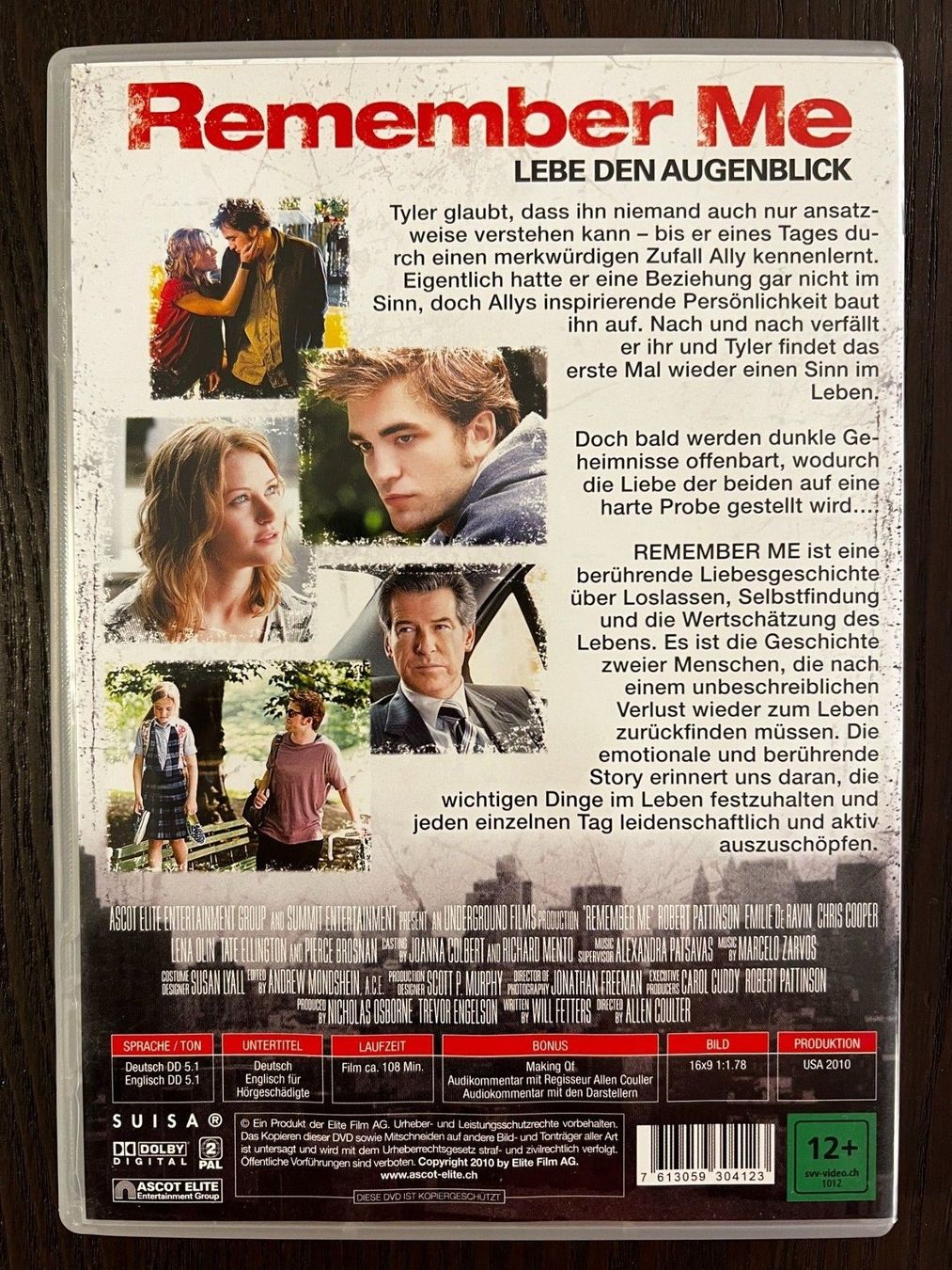 Tutti i DVDs: Remember Me - Lebe den Augenblick – Usato da Zürich venduto da FilmFreunde 1
