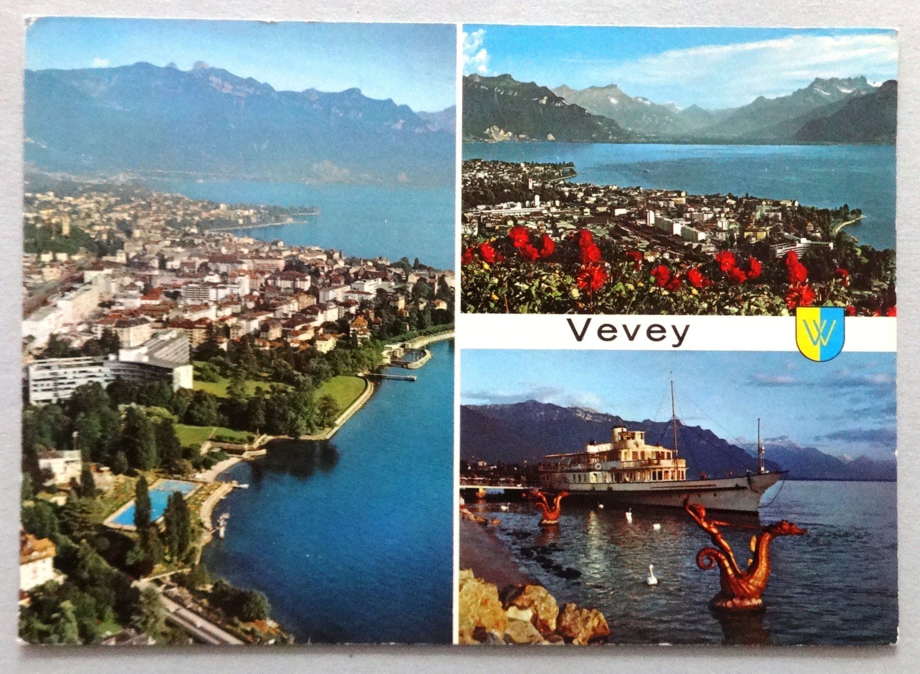 Cartoline postali: Vevey – Usato da Fétigny venduto da Billy2miny