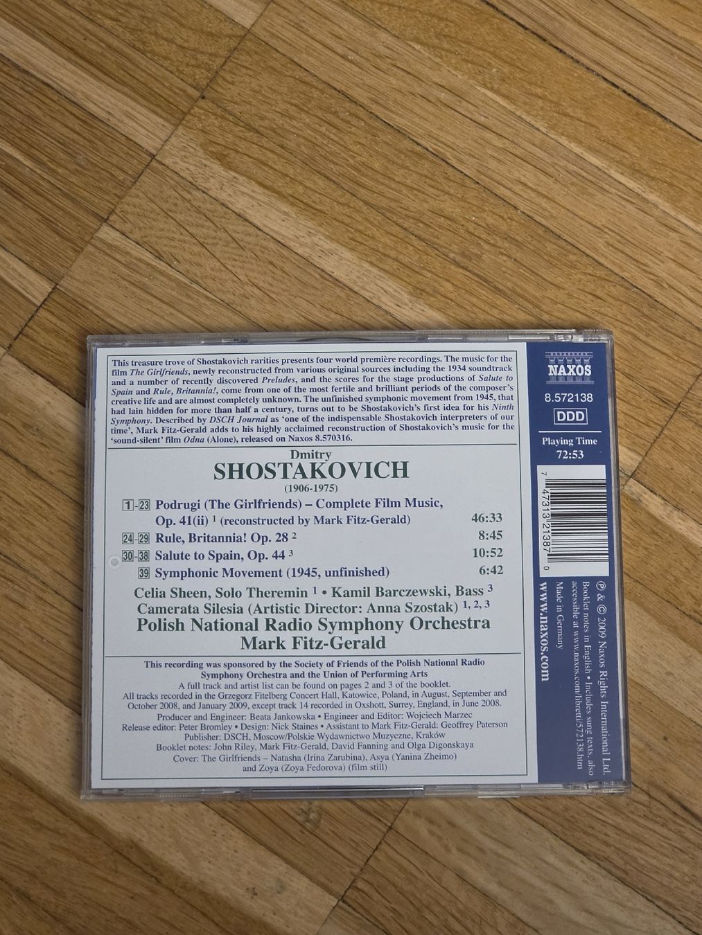 CD: CD: Shostakovich: The Girlfriends u.a. – Usato da Aesch BL venduto da immon 1