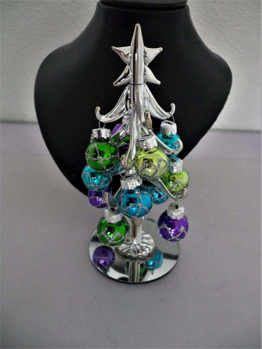 Tutte le decorazioni: Glas-Tannenbaum – Nuovo e nell'imballaggio originale da Reinach BL venduto da Annodomini 2