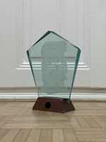 Mid century Glas Skulptur Inka Glasskulptur vintage Deko