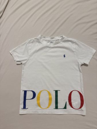 Ralph Lauren Kids T-Shirt Size 6 White Great Condition!