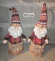 Decoration de Noël :  2 père Noël Welcome 