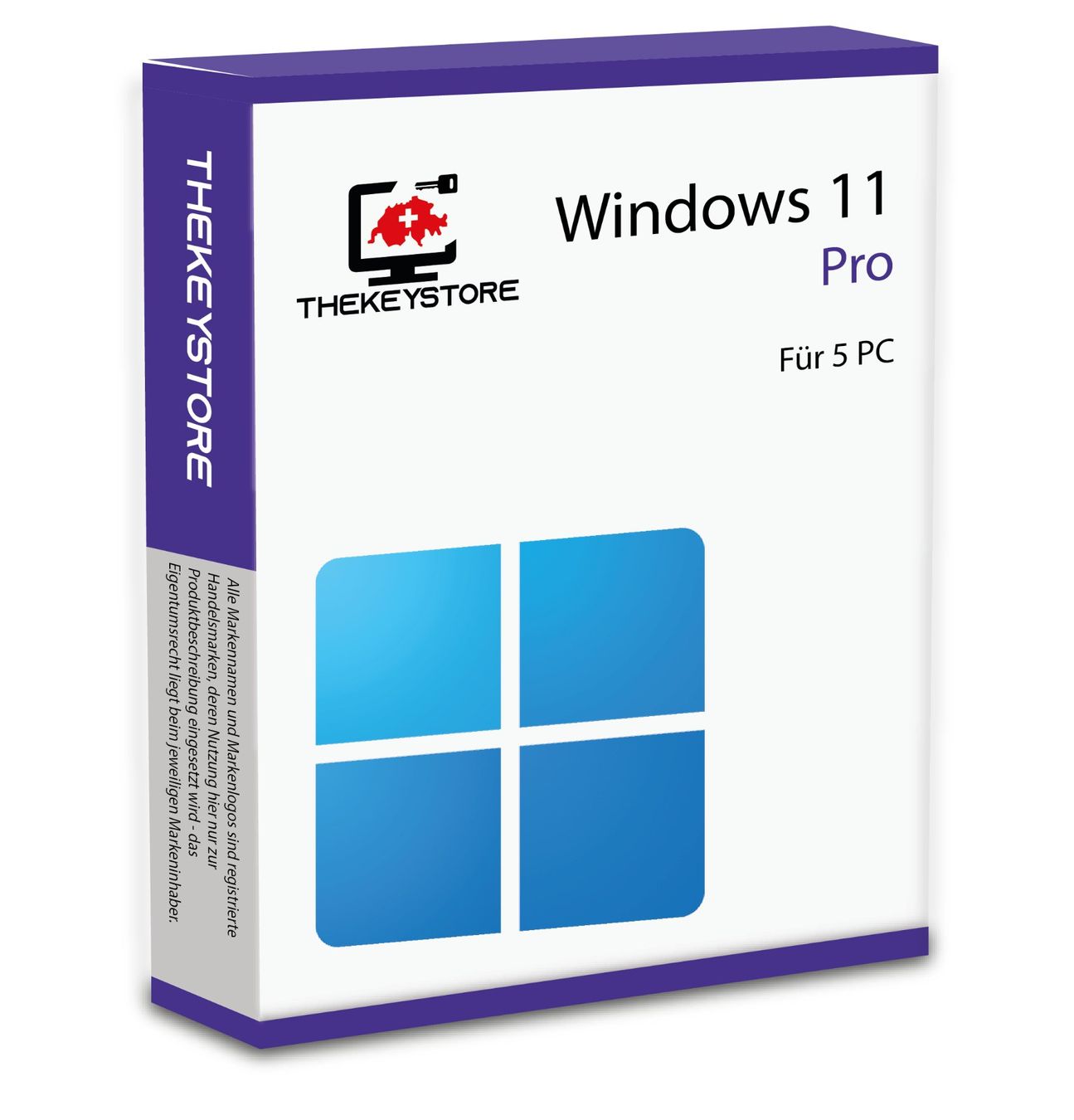 Microsoft Software: Microsoft Windows 11 Pro - 5 PC's – Usato da Luzern venduto da TheKeyStore
