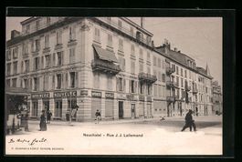AK Neuchatel, Rue J.J. Lallemand, 1901