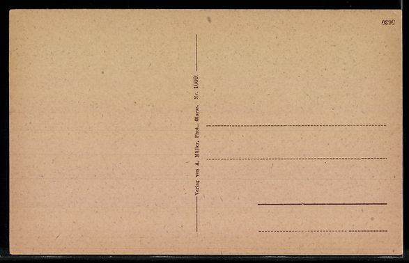 Cartoline postali: AK Näfels, Panorama mit Rautispitz – Usato da Berlin venduto da bartko-reher 1